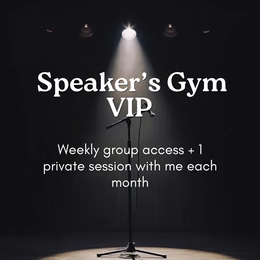 $99/month — Speaker’s Gym VIP