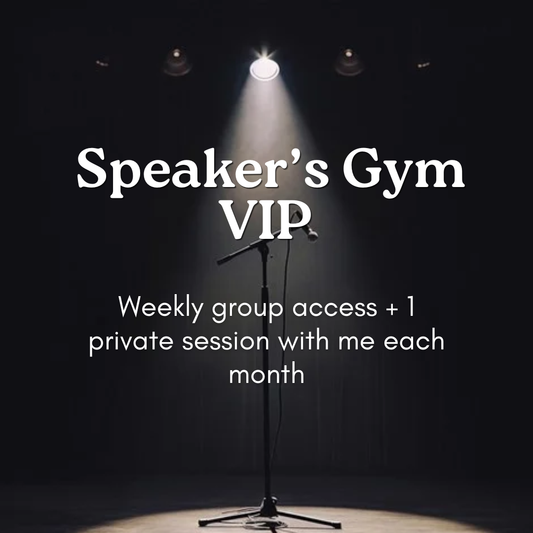 $99/month — Speaker’s Gym VIP